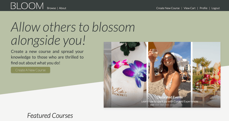 Bloom Home Page